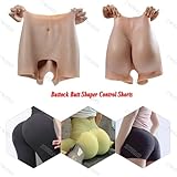 ZWSMS Full Silicone Panties Buttock HIPS Body Shaper Enhancer Padded Push Up Panty for Butt Lifter Shaper Control Shorts,Color 2,One Size