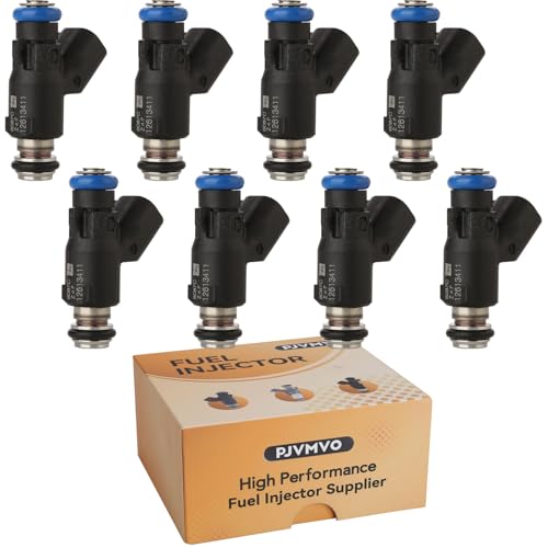 12613411GM Flex Fuel Injectors,Compatible with/Chevy 5.3L Tahoe Silverado Avalanche 2010 2011 2012 2013 2014,Compatible with/GMC Yukon Sierra 1500 |4.8 5.3 6.0 Flex Engine| |4 Holes| |Set of 8|