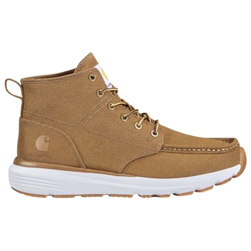Carhartt Women's Haslett Moc Toe Canvas Chukka Boot, Carhartt Brown - 10M