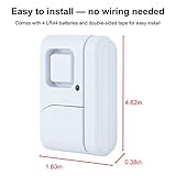 GE Personal Security Window and Door Alarm, 12 Pack, DIY Protection, Burglar Alert, Wireless Chime/Alarm, Easy Installation, Home Security, Ideal for Home, Garage, Apartment and More, White, 45989