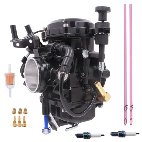 CV40 Carburetor for Harley Davidson Sportster 883 XL883 Sportster 1200 XLH1200,1988-2016 Dyna & FXR,1988-2017 Softail,1988-2016 Touring,1998-Up Sportster Electra Glide Fatboy 27490-96 27490-04 (Black)