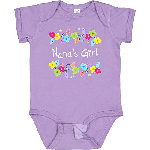 inktastic Nanas Girl- Bright Flowers Baby Bodysuit Newborn Lavender 30a26