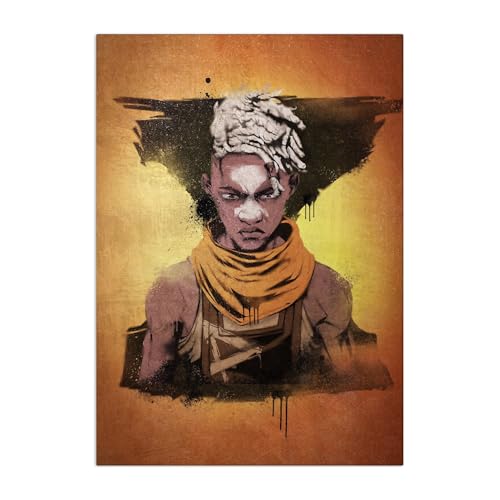 Displate Official Arcane Metal Poster Magnetic Mounting Included Licensed Artwork Modern Wall Decor Ekko Graffiti Poster 45 cm x 32 cm