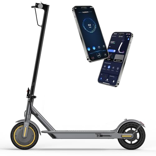 NAVIC T5 350W Electric Scooter Adults, 8.5" Solid Tires, Up to 19 MPH, and 22 Miles Long-Range, Foldable E-Scooter with App Control