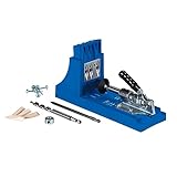 Kreg K4 Pocket Hole Jig - Adjustable, Versatile Jig for Strong Joints - Create Perfect, Rock-Solid Joints - Easily Adjustable Drill Guides - For Materials 1/2" to 1 1/2" Thick