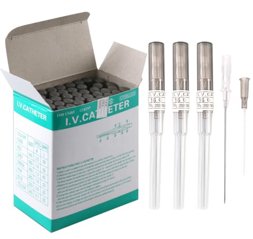 Xiboya textile Pack of 50 Catheter Piercing Needles Tattoo Piercings Tool (16G)