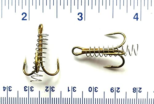 50 Gerry's Tackle 2X Strength Bronze Dough Bait Treble Hooks Size 4