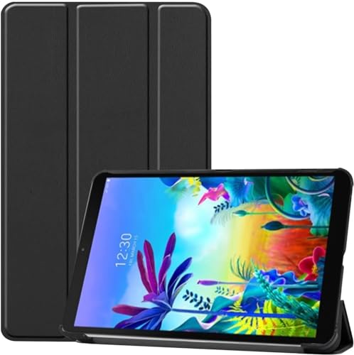Case for Huawei MatePad T8 8.0 inch 2020,Light Weight Slim Tri-Fold Shockproof Magnetic Cover Stand Leather Cover Case for Huawei MatePad T8 8.0 inch 2020 Released Tablet (Black)