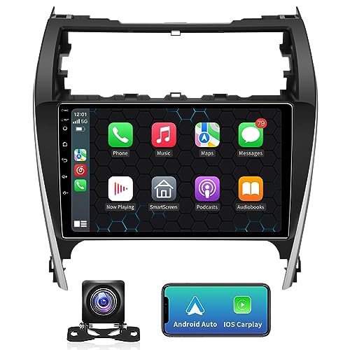 5G-WiFi (4G+32G) Android 13 Car Stereo Radio for Toyota Camry 2012 2013 2014, 10.2 Inches IPS HD Touch Screen Car Radio Wireless CarPlay Android Auto, GPS FM/SWC Bluetooth Backup Camera(Fit for JBL)