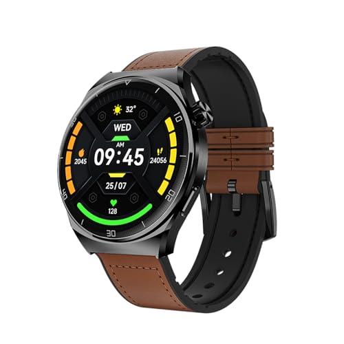 AWEI Smart Watch, 1.43-inch AMOLED HD Screen Smart Watches, for Men Women Variety Sport Modes Fitness Watch with Heart Rate/Blood Pressure Monitoring, IP68 Waterproof Smartwatch Black
