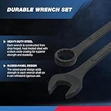 Neiko 03125A Heavy Duty Wrench Set | 6 Piece | SAE | 12-Pt Combination Box Ends