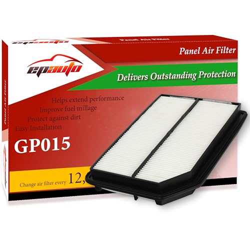 EPAuto GP015 (CA10015) Engine Air Filter, Replacement for Honda Ridgeline (2006–2014) – Rigid Panel Filter for 3.5L V6 Engines – Fit for Cleaner Airflow, Engine Protection & Better Performance