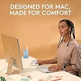 Logitech Lift for Mac Wireless Vertical Ergonomic Mouse, Bluetooth, Quiet Clicks, Silent Smartwheel, 4 Customizable Buttons, for macOS/iPadOS/MacBook Pro/Macbook Air/iMac/iPad - Off White