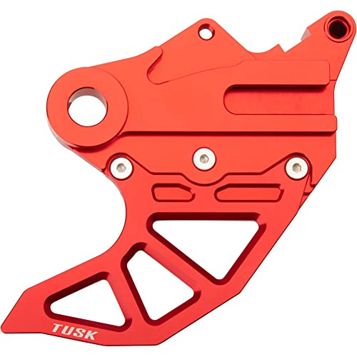 Tusk Rear Brake Caliper Support w/Brake Disc Guard Red For BETA 125 RR 2018-2022