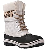 GLOBALWIN Snow Boots For Women White Women's Winter Boots 8M