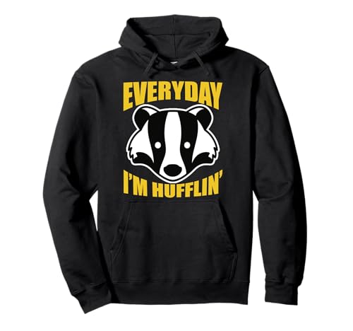 Everyday I'm Huffling Huffle Cute Funny Honey Badger Animal Pullover Hoodie