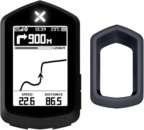 XOSS NAV Cycling/Bike Computer with Mount GPS Wireless Ant+ Cycling Computer GPS with Bluetooth, IPX7 Waterproof Bicycle Speedometer Odometer with 2.4Inch LCD and Auto Backlight Fits All Bikes