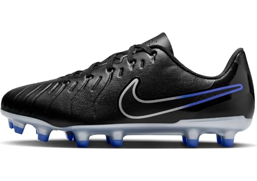 NIKE Boy's Football Low, Black Chrome Hyper Royal, 35 EU