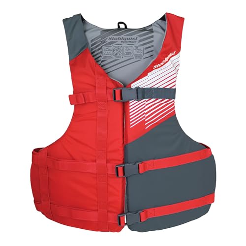 Stohlquist Kids Life Jacket 50-90 lbs - Coast Guard Approved Life Vest - Type III PFD for Boys and Girls - Secure & Adjustable Fit for Swimming, Boating & Water Sports
