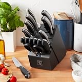 HENCKELS Forged Synergy East Meets West Knife Block Set, 16 Piece, Black