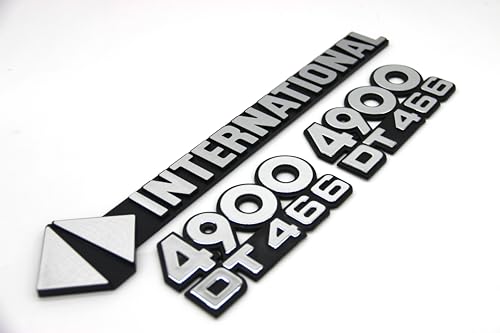 Side and Front Emblem Set (3-Piece) Compatible with International 4900 DT466 Truck