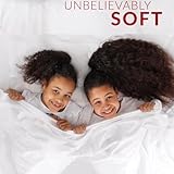 Mellanni Full Sheets Set - 4 PC Iconic Collection Bedding - Hotel Luxury, Extra Soft, Cooling Bed Sheets - Wrinkle, Fade, Stain Resistant (Full, Light Gray)