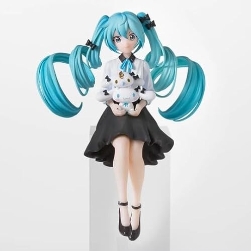 ONLY FROM JAPAN Hatsune Diva Miku Collectible Statue with Stand Anime Collection (Miku x Milk x Cinroll)