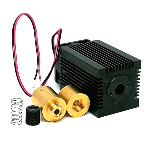 9mm TO5 Laser Diode Housing Case with 405nm 450nm Blue Glass Collimating Lens and Fan Cooling