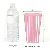 Big Dot of Happiness Pink Stripes - Simple Party Favor Popcorn Treat Boxes - Set of 12