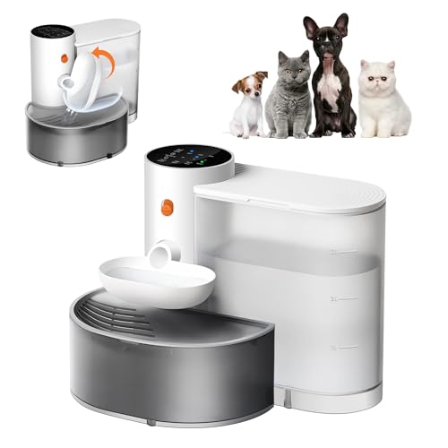 Potaroma Smart Wireless Pet Water Fountain, No Filter, 3.5L Large Capacity, Rechargeable Automatic Water Dispenser for Cats and Small Dogs, Wastewater Separation Always Fresh Water