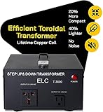 ELC T Series 3000 Watt Voltage Converter Transformer - Step Up/Down - 110v to 220v / 220v to 110v Power Converter - Circuit Breaker Protection, CE Certified [3-Years Warranty]