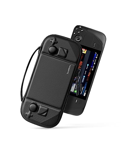tomtoc Carrying Case Compatible with Steam Deck/OLED, Protective case, Hard Portable Travel Carrying bag for Steam Deck Console, Shockproof, Travel friendly, Black