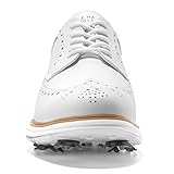 Cole Haan Men's ORIGINALGRAND Tour Golf Waterproof Oxford, Optic White/Natural/Optic White, 9.5