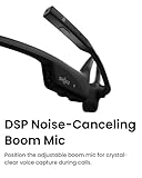 SHOKZ OpenComm2 - Open-Ear Bone Conduction Headphones, Wireless Bluetooth Computer Headsets with Noise Canceling Mic and Mute Button for Work, Call, Meeting, 16 Hours Talk Time for Mobile & PC, Black