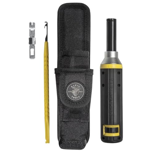 Klein Tools VDV427-822 Impact Punchdown Tool Kit for 110 and 66 Panels, Cushion Grip, 4-Piece Set