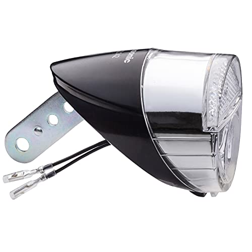 Panasonic NSKL142-B LED Hub Dynamo Dedicated Light, Compatible with 1-Wire and 2-Wire Hub Dynamo, Dual-Use Model, Bicycle, Black, W2.3 x D3.1 x H2.4 inches (59 x 79 x 62 mm)