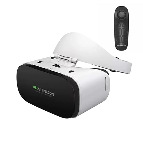 VR SHINECON 3D Virtual Reality Headset for iPhone Android Phones - Virtual Reality Goggles Set| Compatible 4.7-6.7 inch iPhone & Android