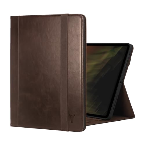 TORRO Case Compatible with iPad Pro 13” (2024) – Premium Leather iPad Pro 13” M4 Case with Stand Function, Apple Pencil Connectivity and Wake/Sleep Function (Dark Brown)