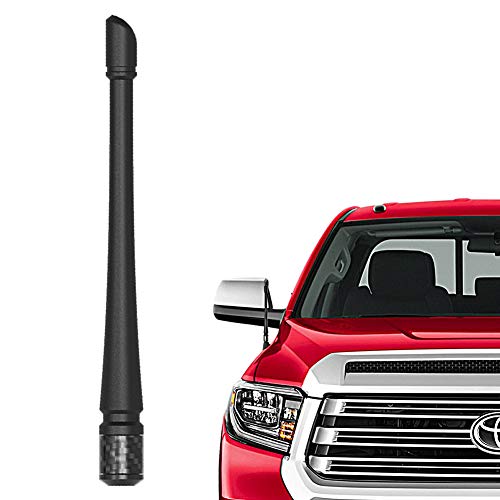 RYDONAIR Short Antenna Compatible with Toyota Tundra 2000+ & Toyota Tacoma 1995+, Internal Copper Coil for Enhanced Reception, Car Wash Proof, 7 inches Rubber Antenna Replacement