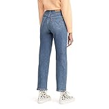 Levi's Women's Ribcage Straight Ankle Jeans, Summer Slide-Light Indigo, 32