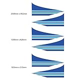 Caravan, Camper, Van or Car Vinyl Stickers - Vehicle Exterior Side Stripes (Axul Stripes, Medium)