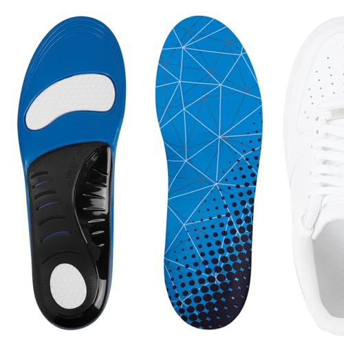 Linkidea 2 Pairs Arch Support Shoe Insoles Compatible with Nike 1 '07, TR3, Propel V4, Replacement Shoe Inserts, Shock Absorption Cushion (US Men 4-6/Women 5.5-7.5)