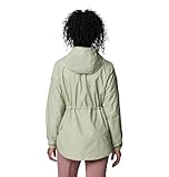 Columbia Womens Lillian Ridge II Waterproof Rain Jacket, Safari, Large