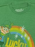 Tee Luv Men's Lucky Charms Shirt - Vintage Lucky The Leprechaun Logo T-Shirt, Kelly Green Heather, XL