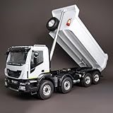 Toucan RC Hobby 1/14 Metal 8X4 RC Hydraulic Dump Truck 2-Speed Remote Control Tipper Car Model