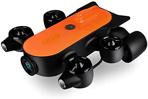 150M Tether Titan Professional Underwater Drone ROV AUV Robot with 4K UHD Action Camera Remote Control Real-time Steaming Undersea Detection for Viewing, Recording, Fishing, Salvage Work (150M Titan)