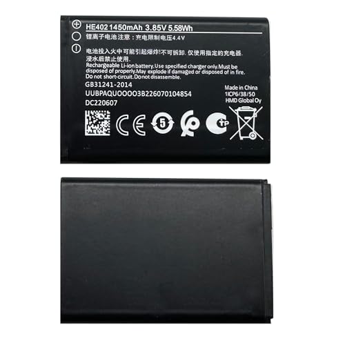 Vvuilsty HE402 Battery for Nokia 2780 Flip,AT&T Cingular Flex 4G LTE Flip Phone ATTEA211101,Rechargeable 0 Cycle Battery Compatible with Nokia 2780 Flip,AT&T Cingular Flex 4G LTE Flip Phone