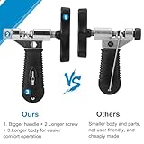 A AKRAF Bike Link Plier + Chain Breaker Splitter Tool + Chain Checker + 3 Pairs Bicycle Missing Links, Bike Link Opener Closer Plier Chain Cutter Connector Wear Indicator Tool (w/Silver Checker)