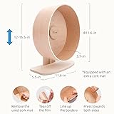 Niteangel Wooden Hamster Exercise Wheel: - Silent Hamster Running Wheel for Hamsters Gerbil Mice and Other Similar-Sized Small Pets (L)