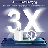 iPhone 14 13 12 11 Super Fast Charger [2Pack] cargador 20W Rapid USB C Wall Charger Block with 6FT Fast Charging Cable Compatible with iPhone 14 Pro Max/Pro/Plus/Mini/iPad